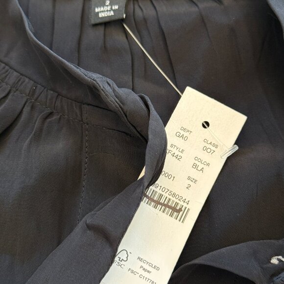 J. Crew Tie-neck top in crepe de chine Size 2 - Picture 4 of 10